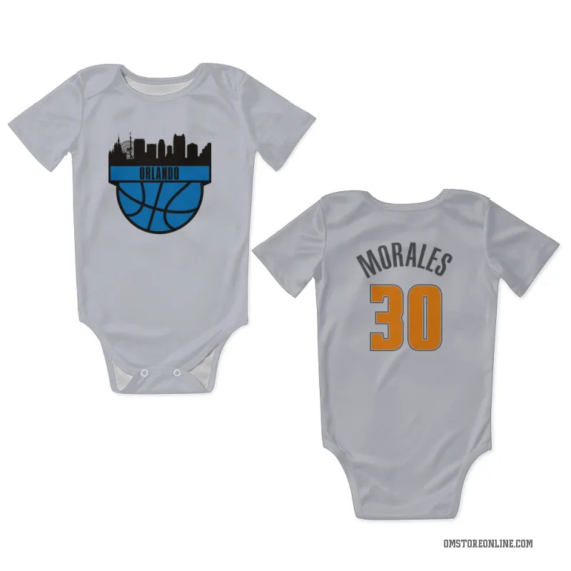 Alex Morales  White Orlando Magic  Newborn & Infant Bodysuit