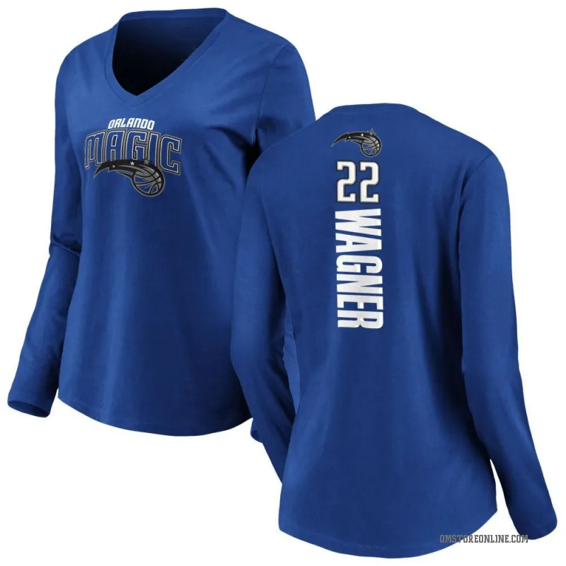 Franz Wagner Women's Royal Orlando Magic Backer Long Sleeve T-Shirt