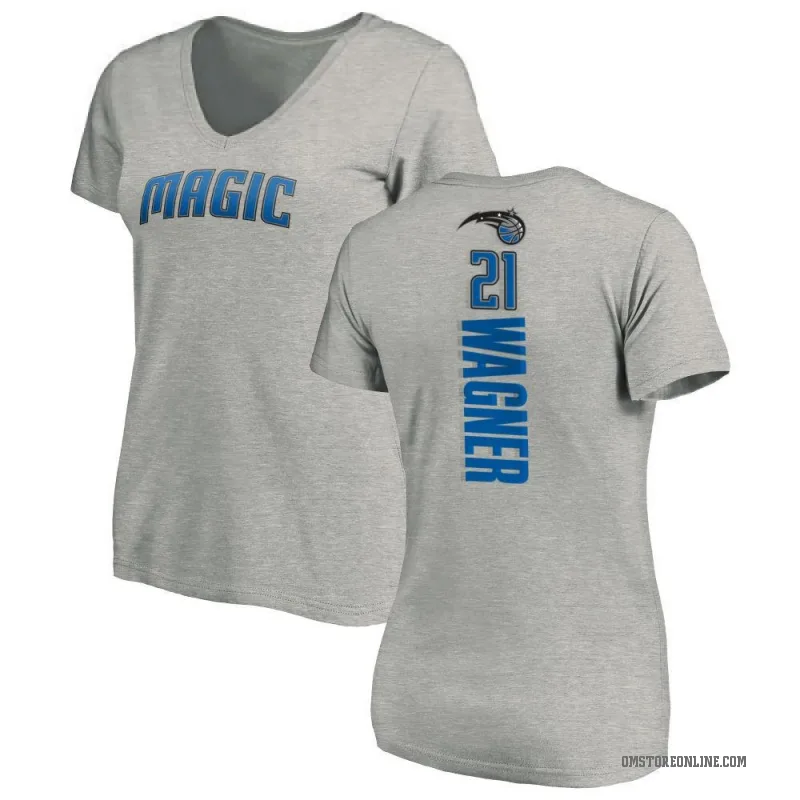 Moritz Wagner Women's Orlando Magic Ash Backer T-Shirt