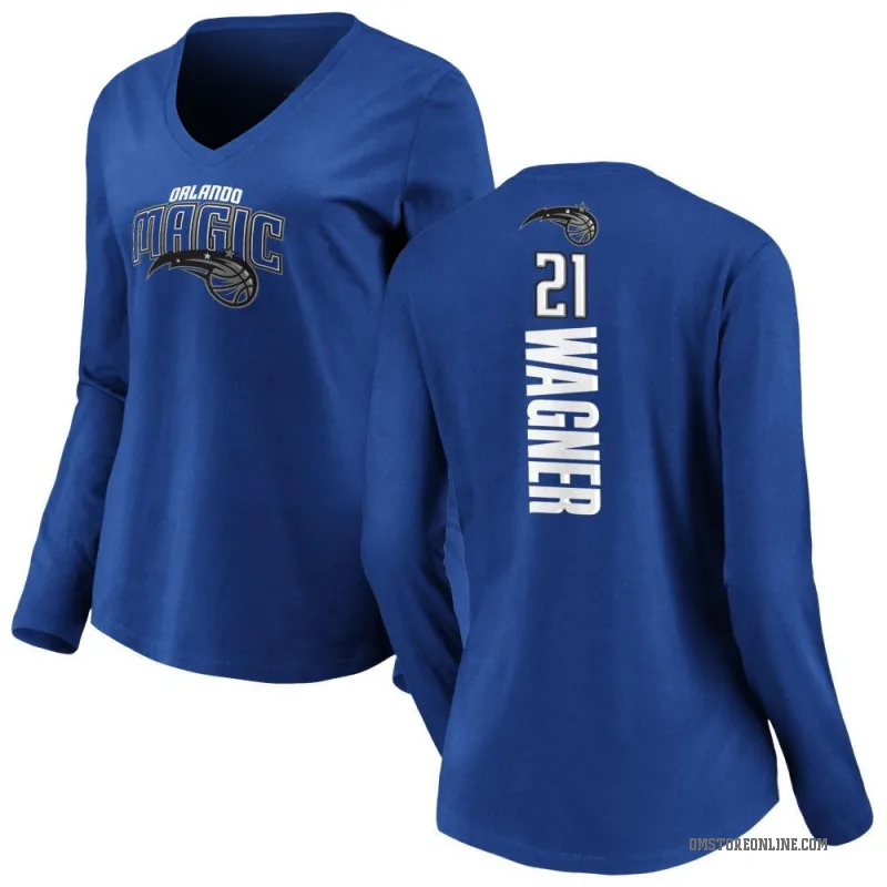 Moritz Wagner Women's Royal Orlando Magic Backer Long Sleeve T-Shirt