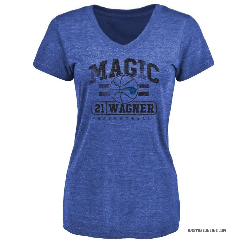 Moritz Wagner Women's Royal Orlando Magic Baseline T-Shirt