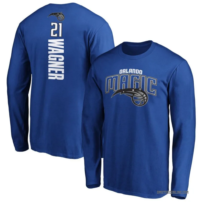 Moritz Wagner Youth Royal Orlando Magic Backer Long Sleeve T-Shirt