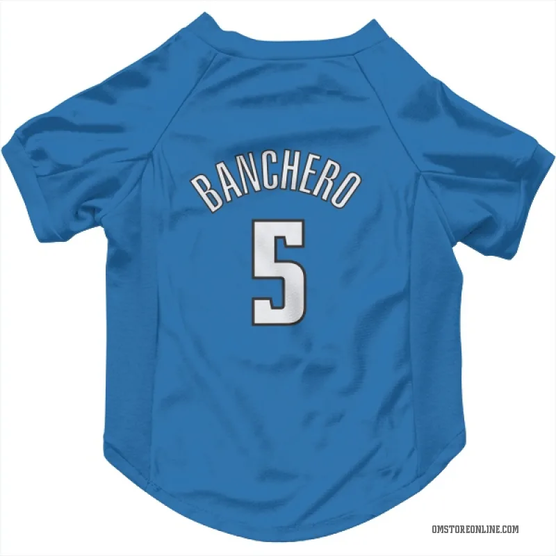 Paolo Banchero Blue Orlando Magic Cat & Dog Pet Jersey