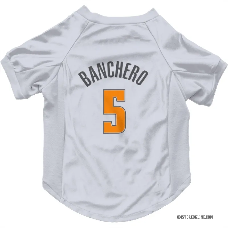 Paolo Banchero White Orlando Magic Cat & Dog Pet Jersey