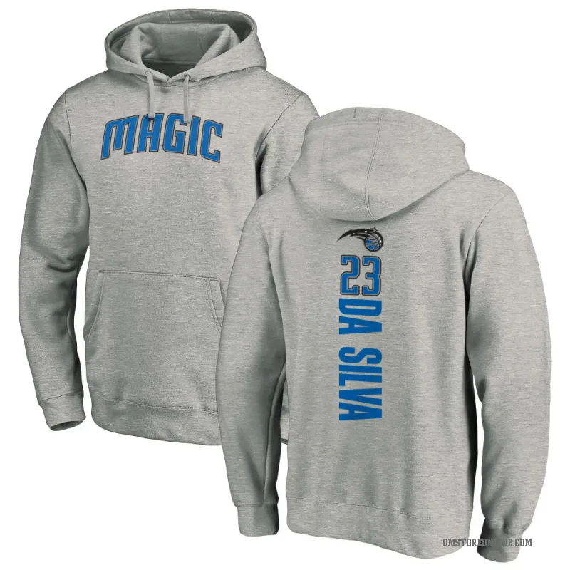 Tristan da Silva Men's Orlando Magic Branded Ash Backer Pullover Hoodie