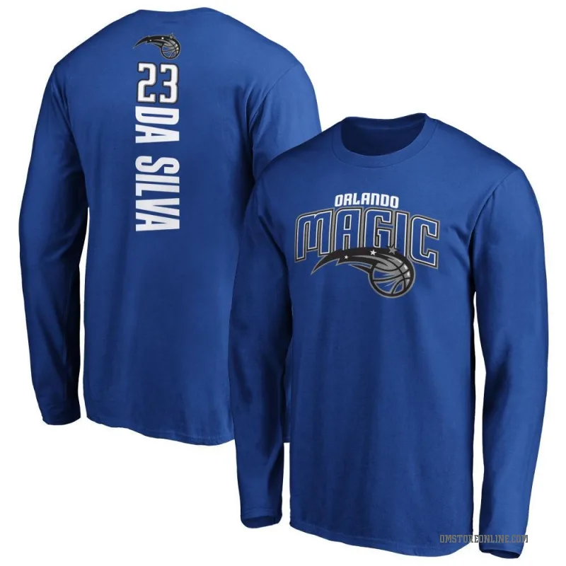 Tristan da Silva Men's Royal Orlando Magic Backer Long Sleeve T-Shirt